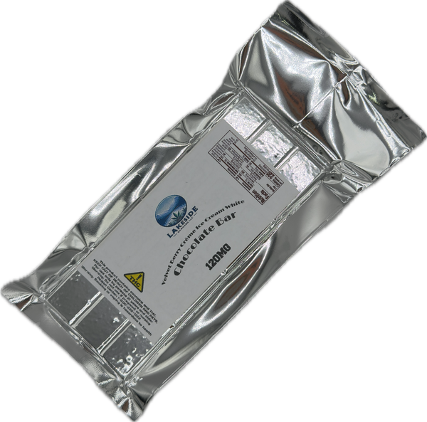Lakeside Cannabis – Velvet Berry Crème Ice Cream White Chocolate Bar [120mg]